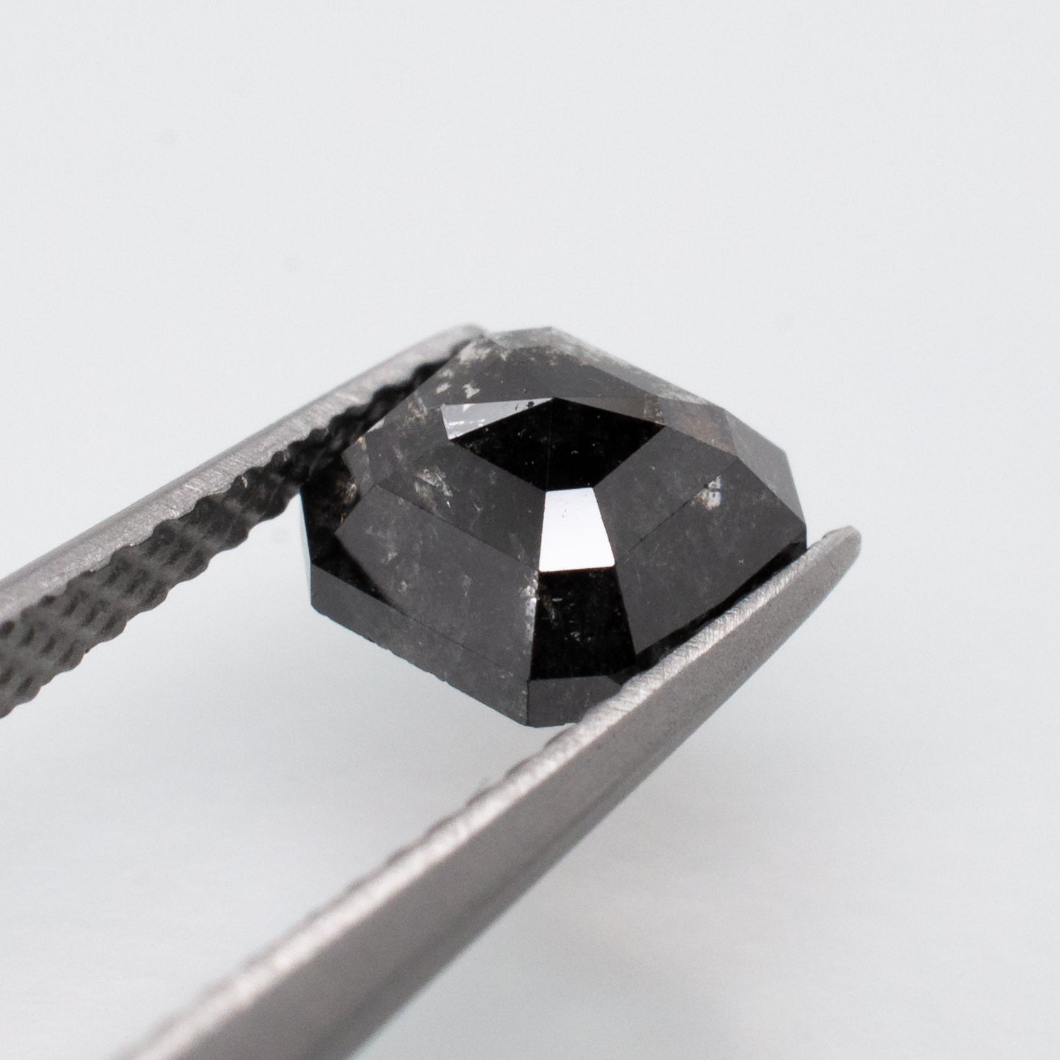 1.12ct Emerald Shaped Loose Salt & Pepper Diamond - Malleable Jewellers