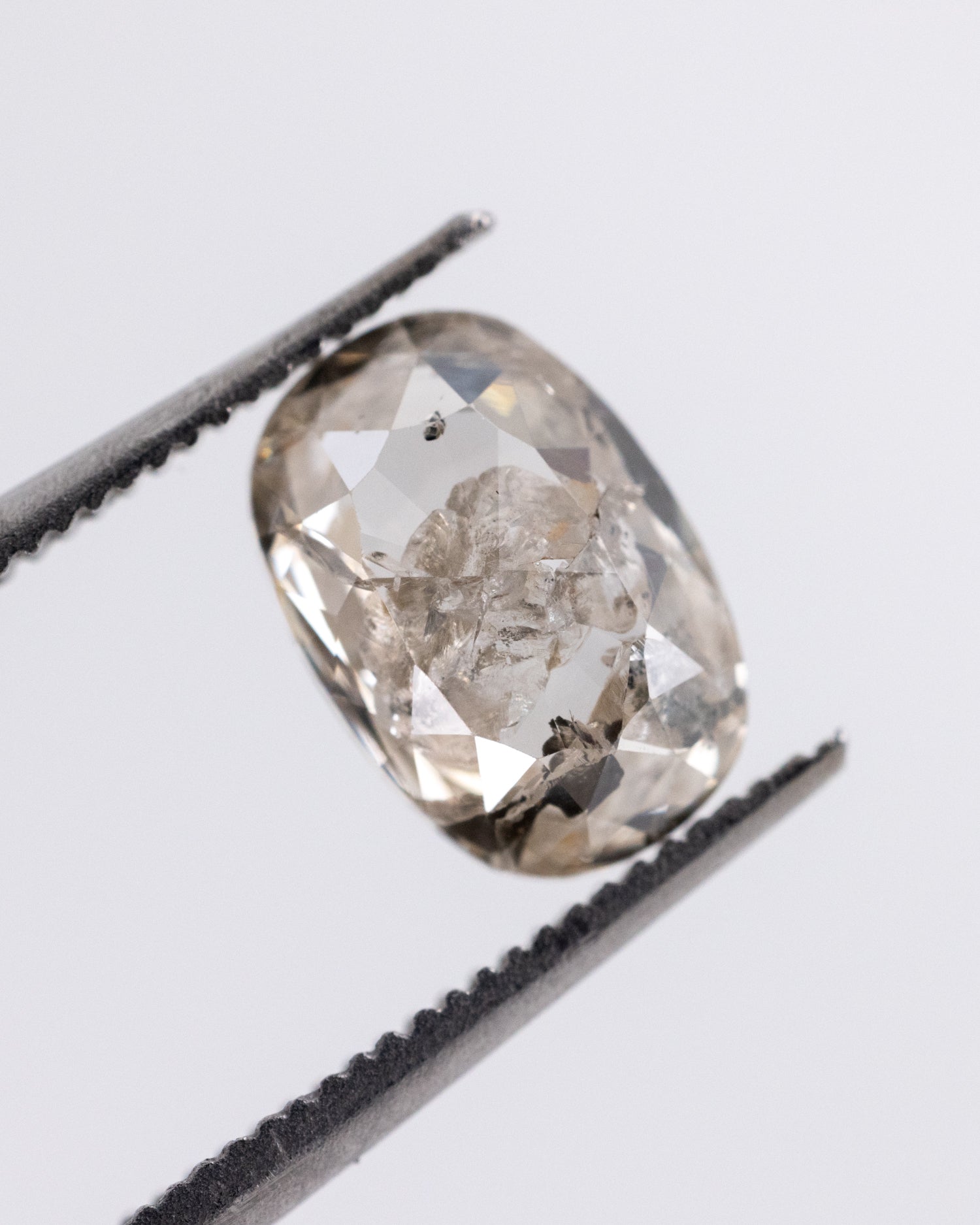 Oval Shaped Loose Salt Pepper Diamond1