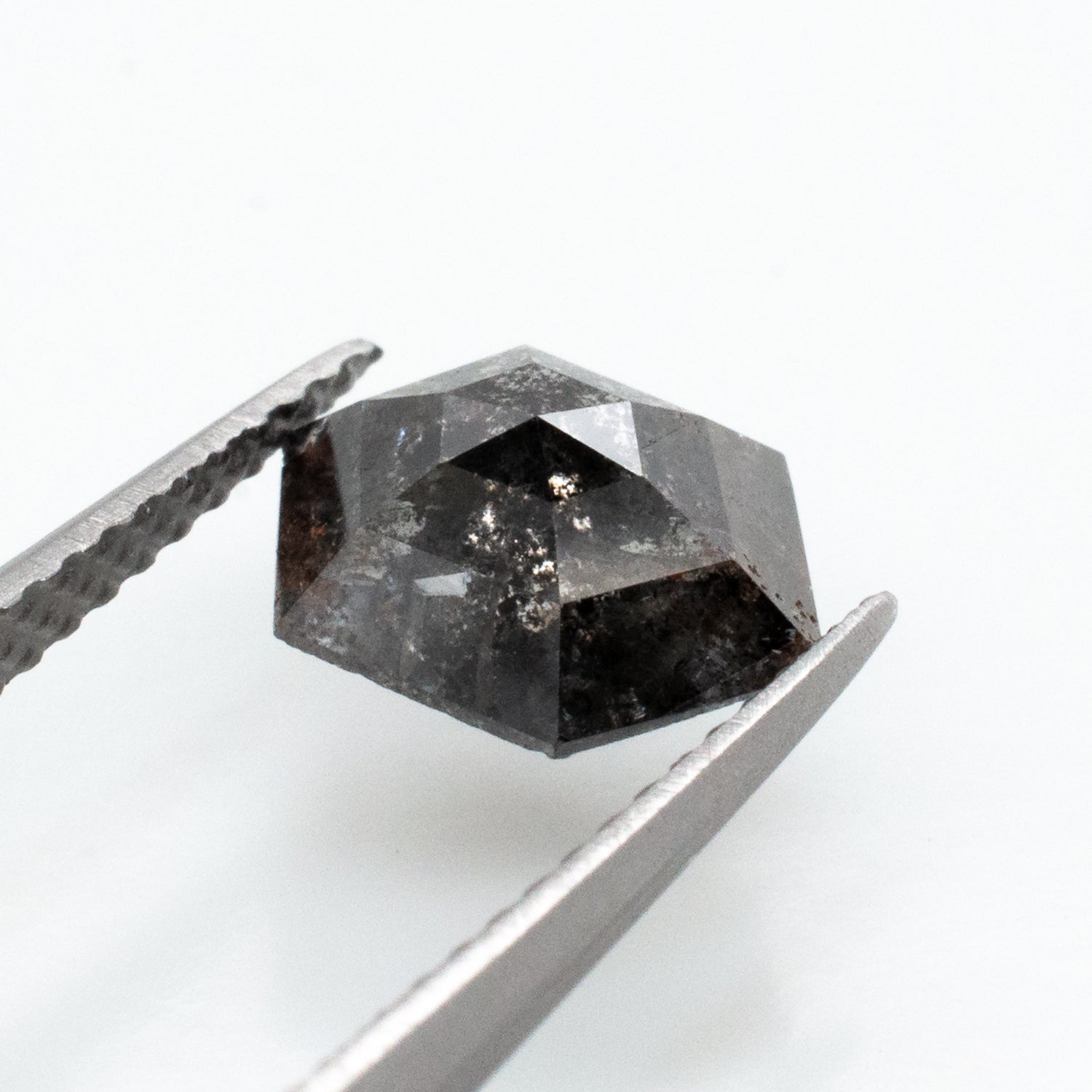 1.16ct Hexagon Shaped Loose Salt & Pepper Diamond - Malleable Jewellers