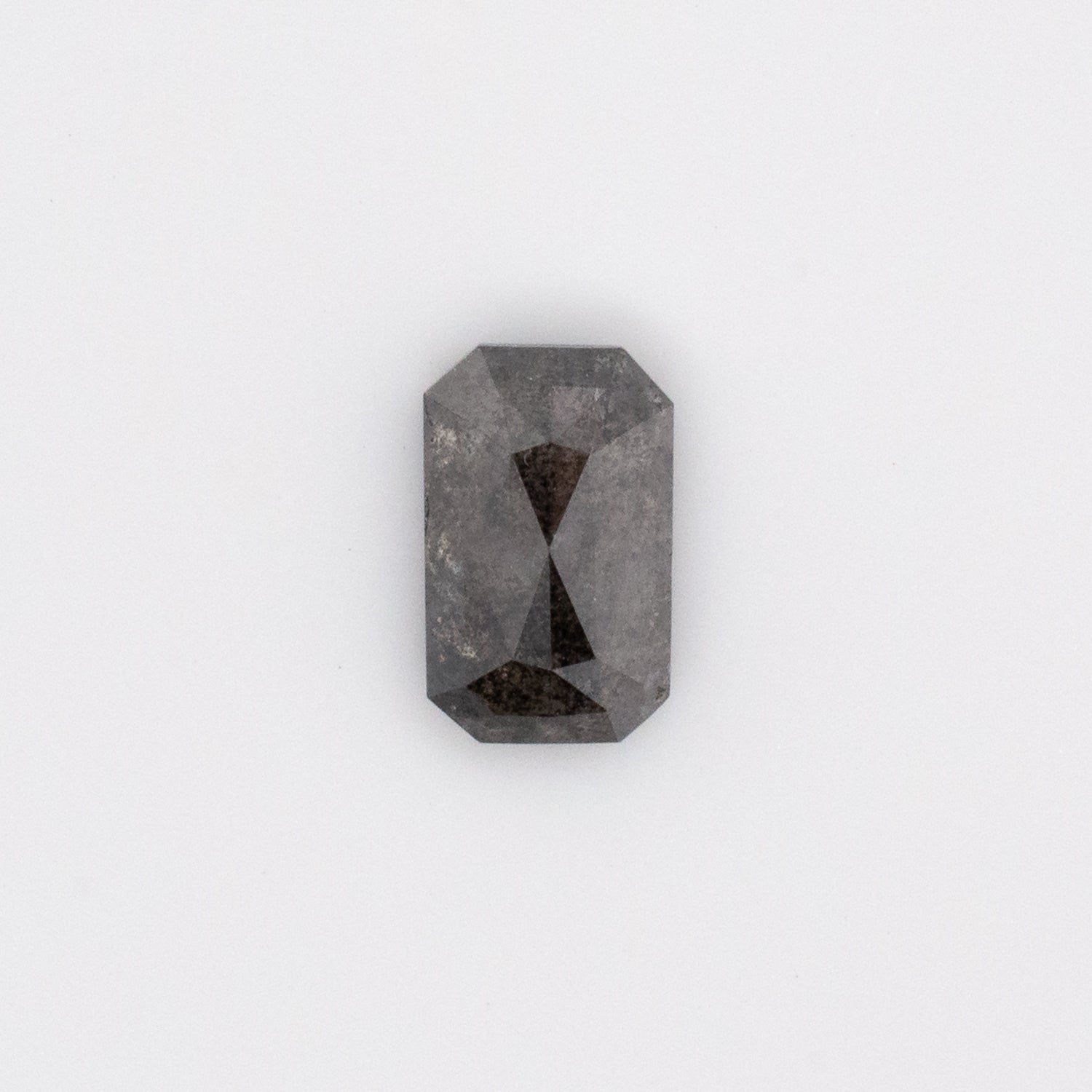 1.23ct Emerald Shaped Loose Salt & Pepper Diamond - Malleable Jewellers