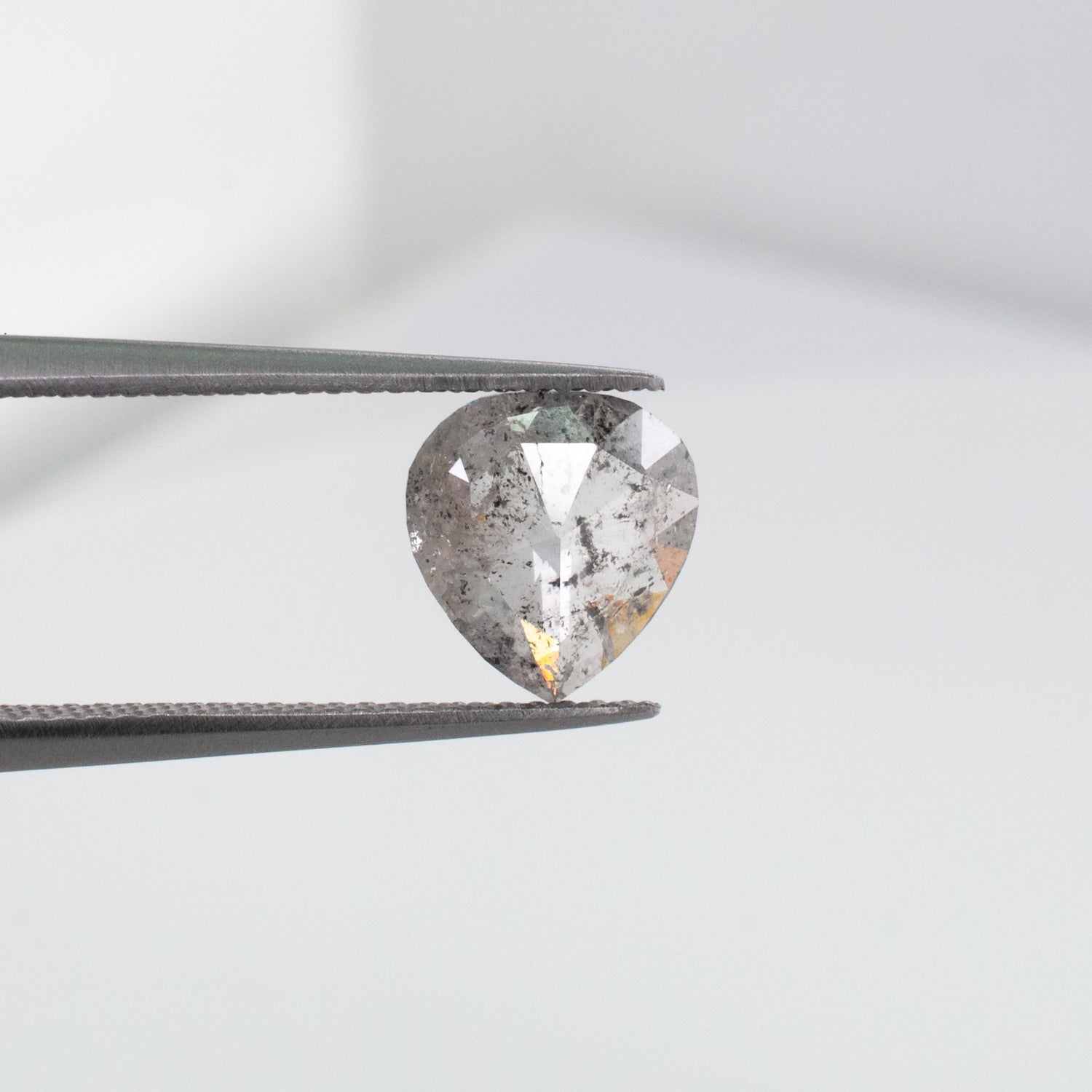 1.26ct Pear Shaped Loose Salt & Pepper Diamond - Malleable Jewellers