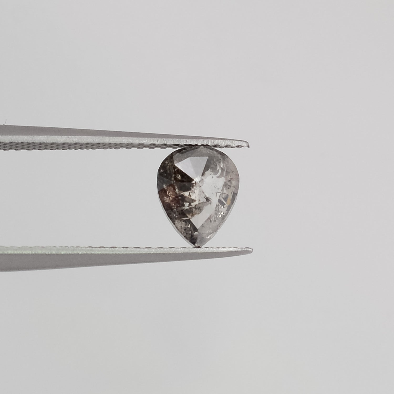 1.27ct Pear Shaped Loose Salt & Pepper Diamond - Malleable Jewellers