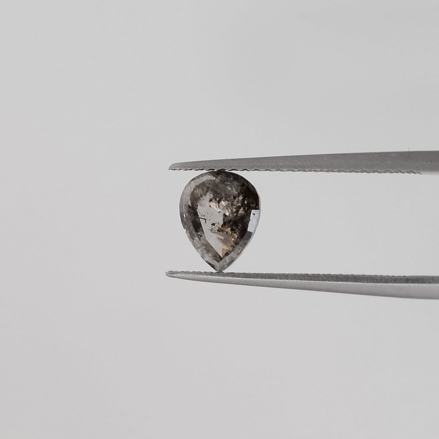 1.27ct Pear Shaped Loose Salt & Pepper Diamond - Malleable Jewellers