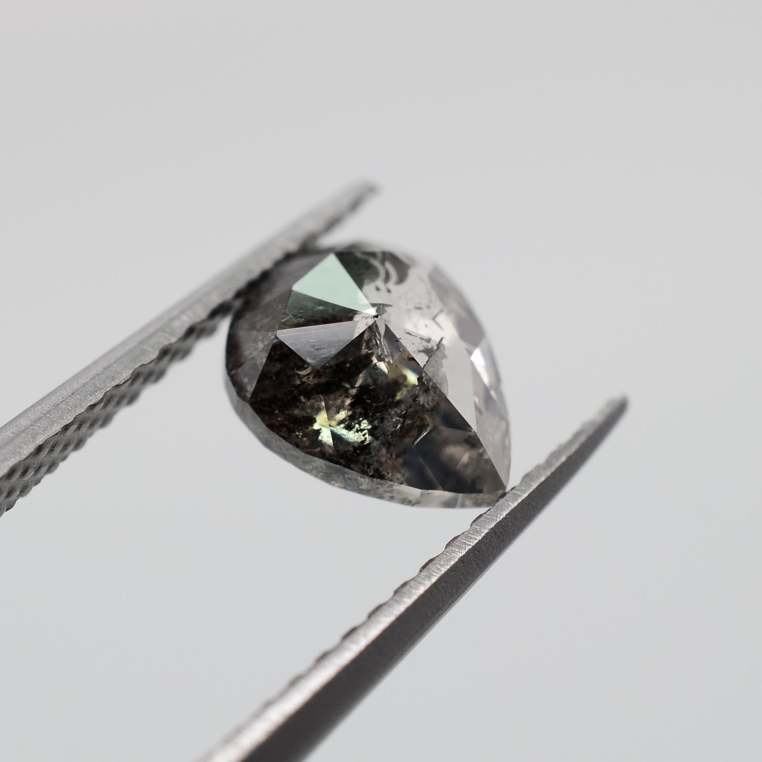 1.27ct Pear Shaped Loose Salt & Pepper Diamond - Malleable Jewellers