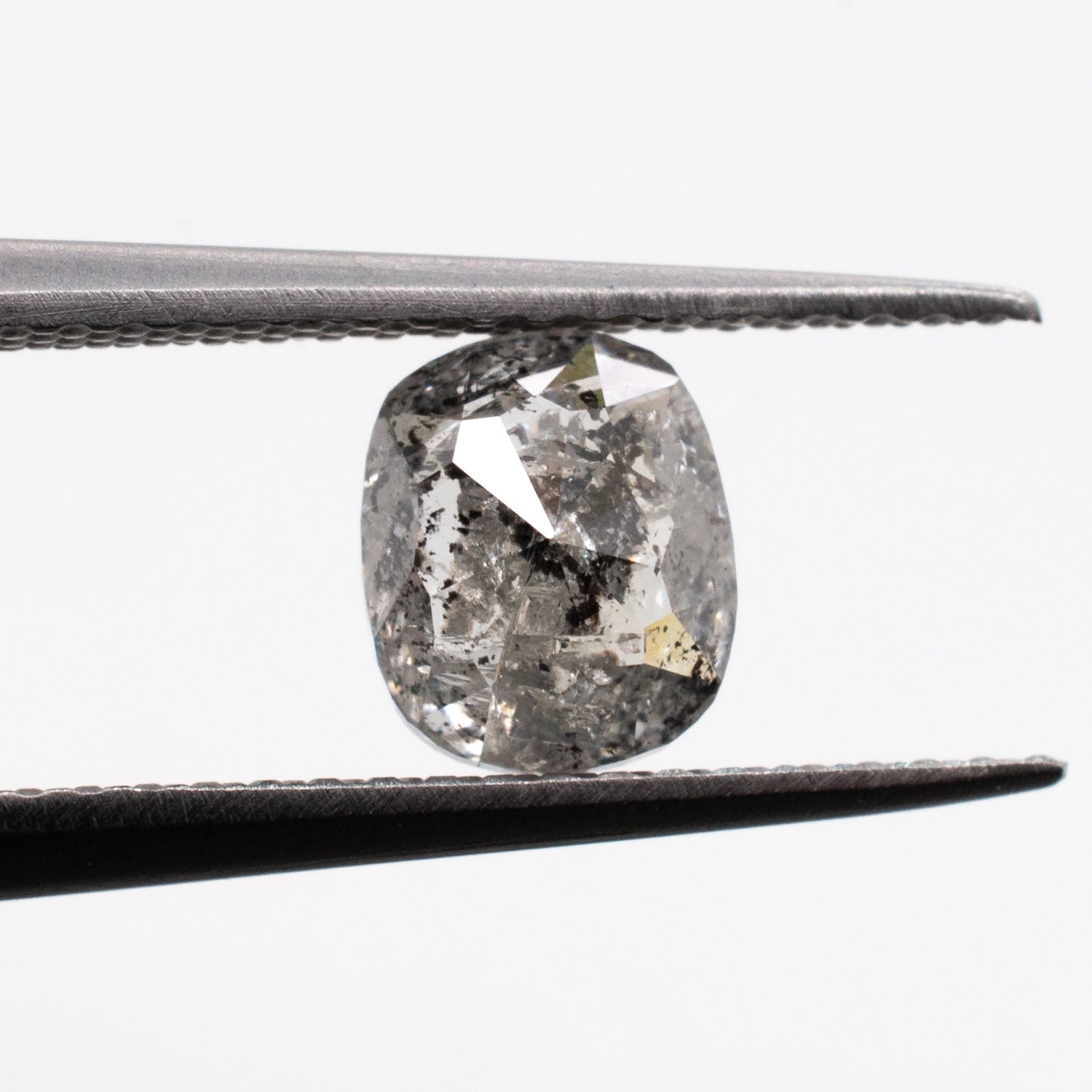 1.33ct Cushion Shaped Loose Salt & Pepper Diamond - Malleable Jewellers