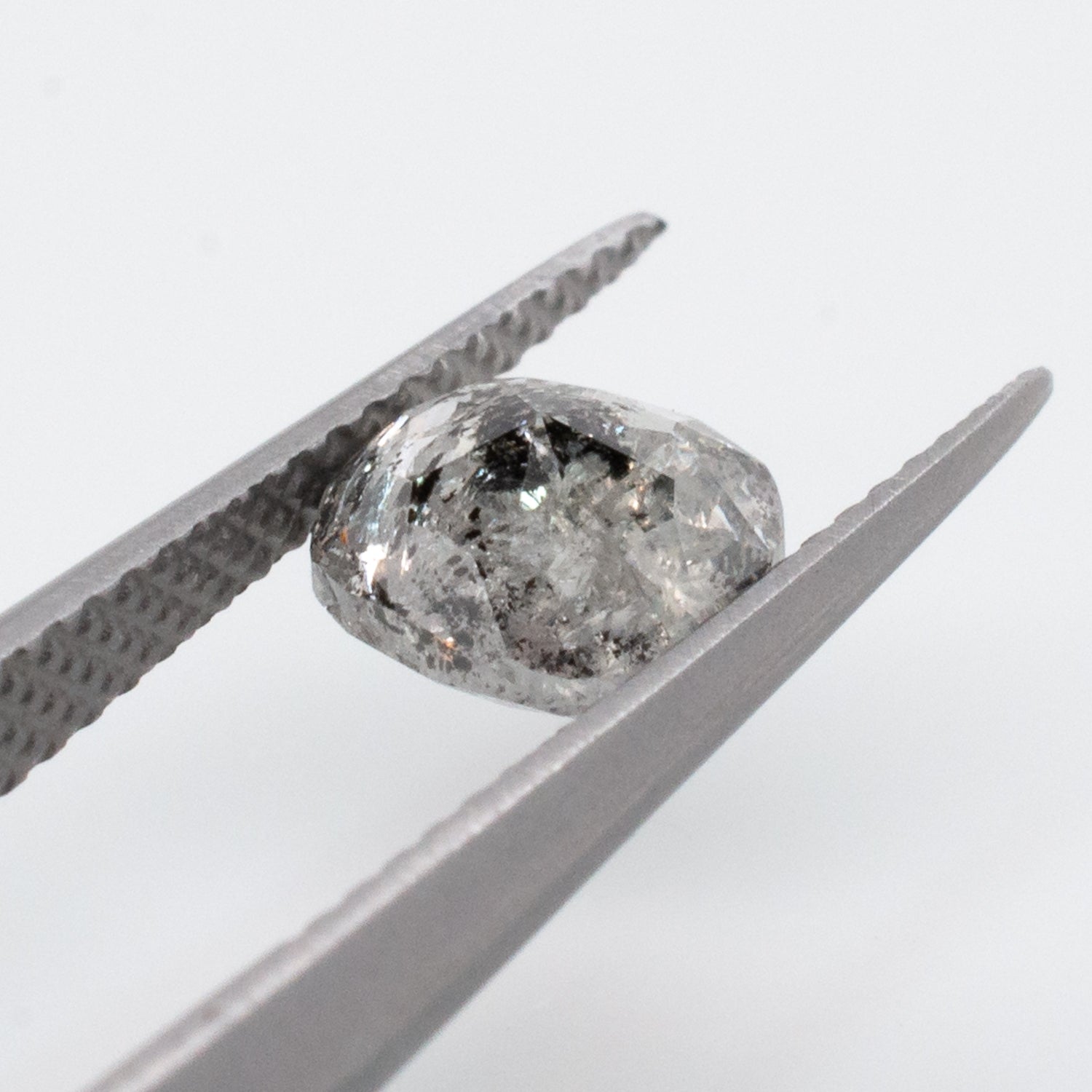 1.33ct Cushion Shaped Loose Salt & Pepper Diamond - Malleable Jewellers