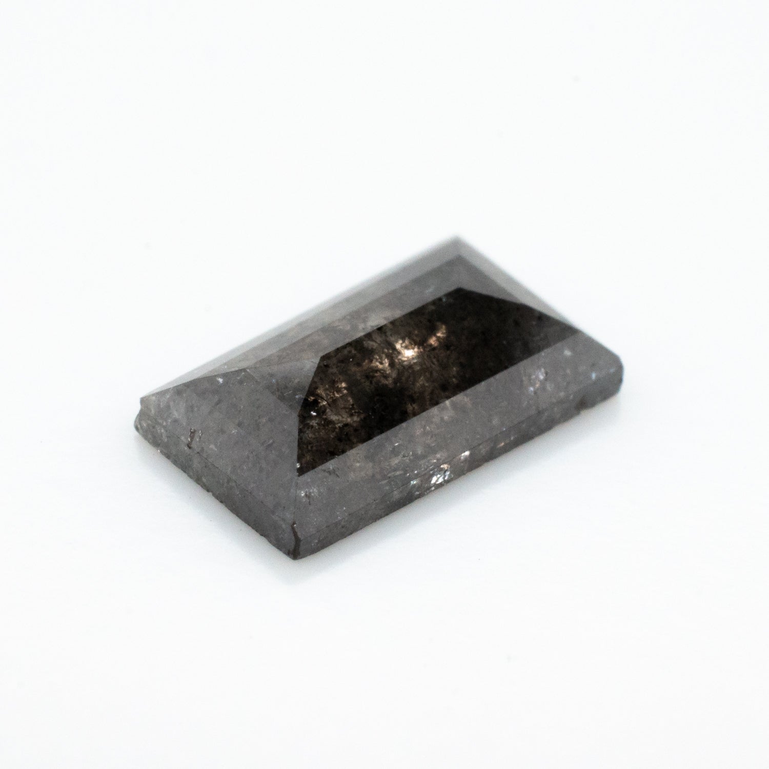 1.37ct Straight Baguette Shaped Loose Salt & Pepper Diamond - Malleable Jewellers