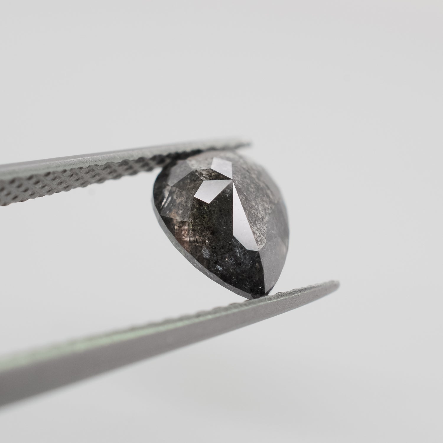 1.38ct Pear Shaped Loose Salt & Pepper Diamond - Malleable Jewellers