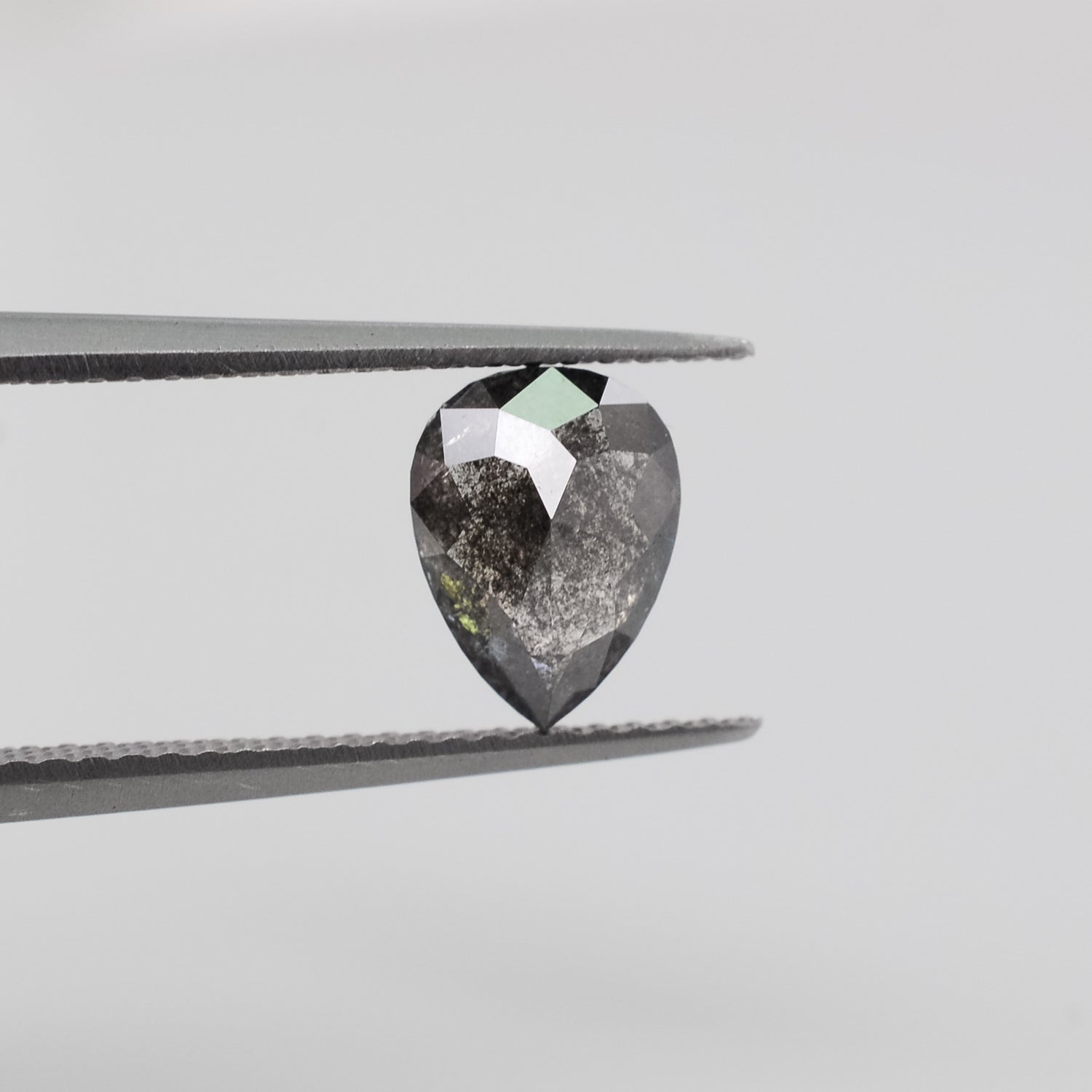 1.38ct Pear Shaped Loose Salt & Pepper Diamond - Malleable Jewellers