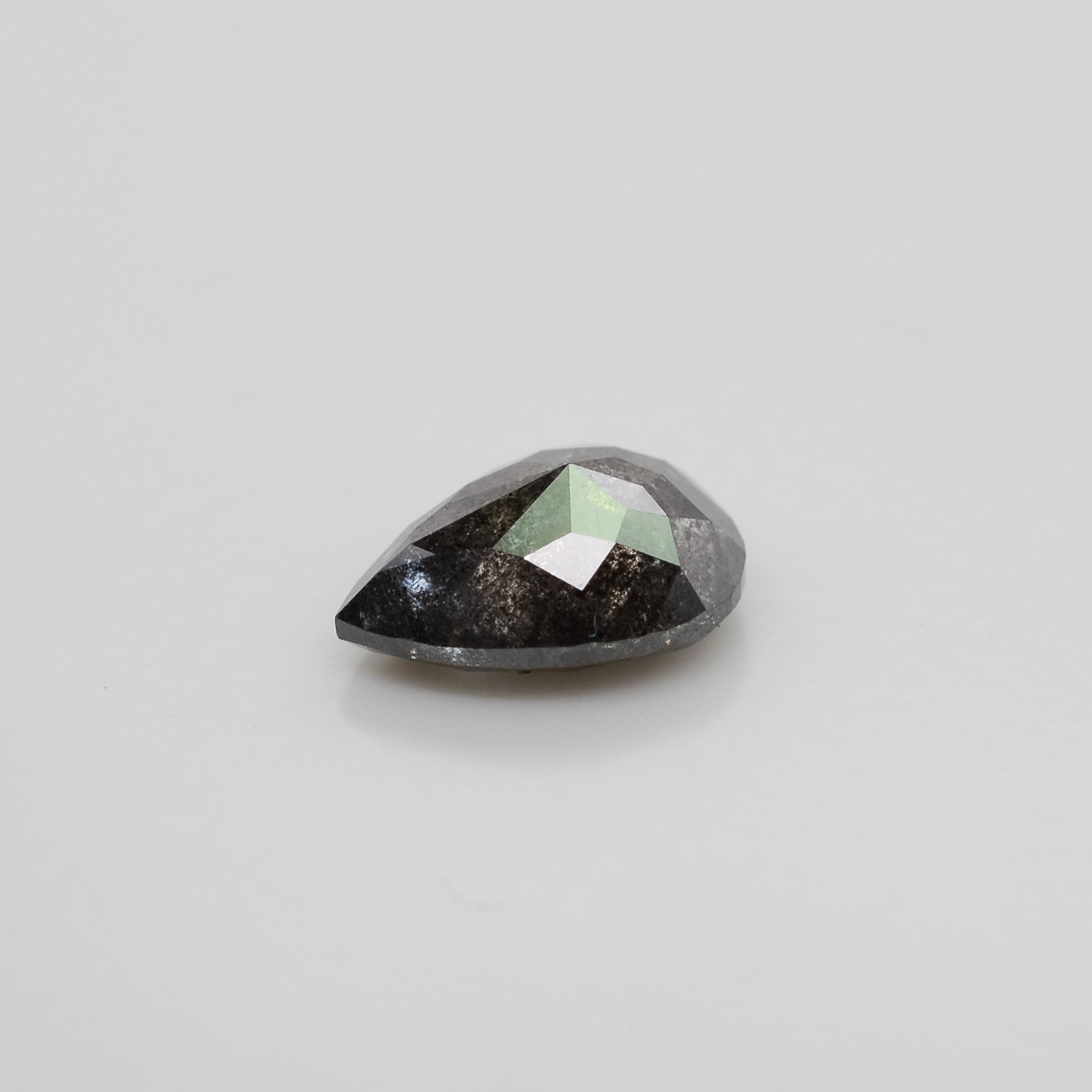 1.38ct Pear Shaped Loose Salt & Pepper Diamond - Malleable Jewellers