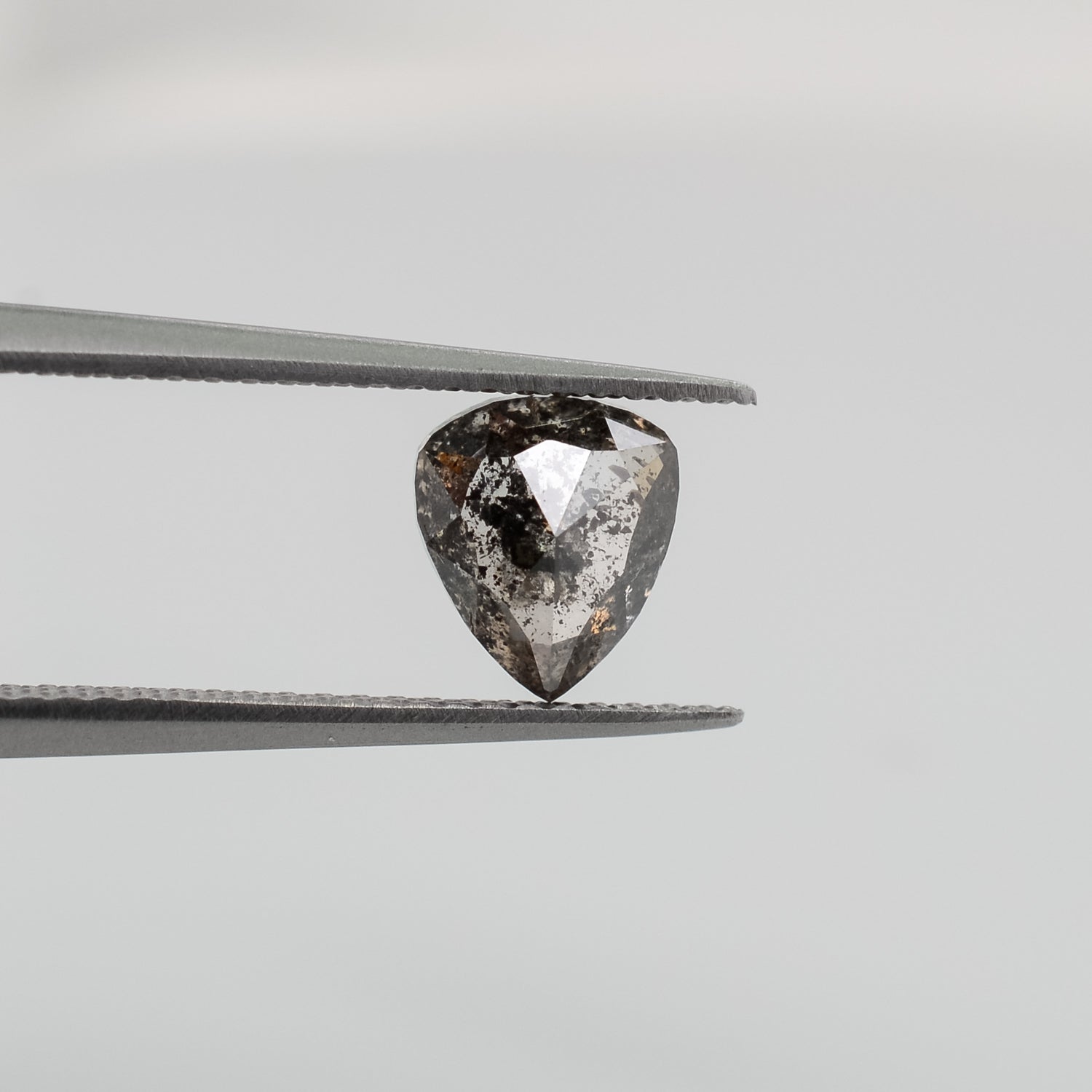 1.41ct Pear Shaped Loose Salt & Pepper Diamond - Malleable Jewellers