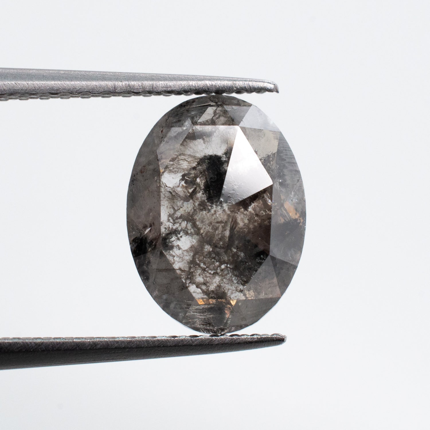 1.48ct Oval Shaped Loose Salt & Pepper Diamond - Malleable Jewellers