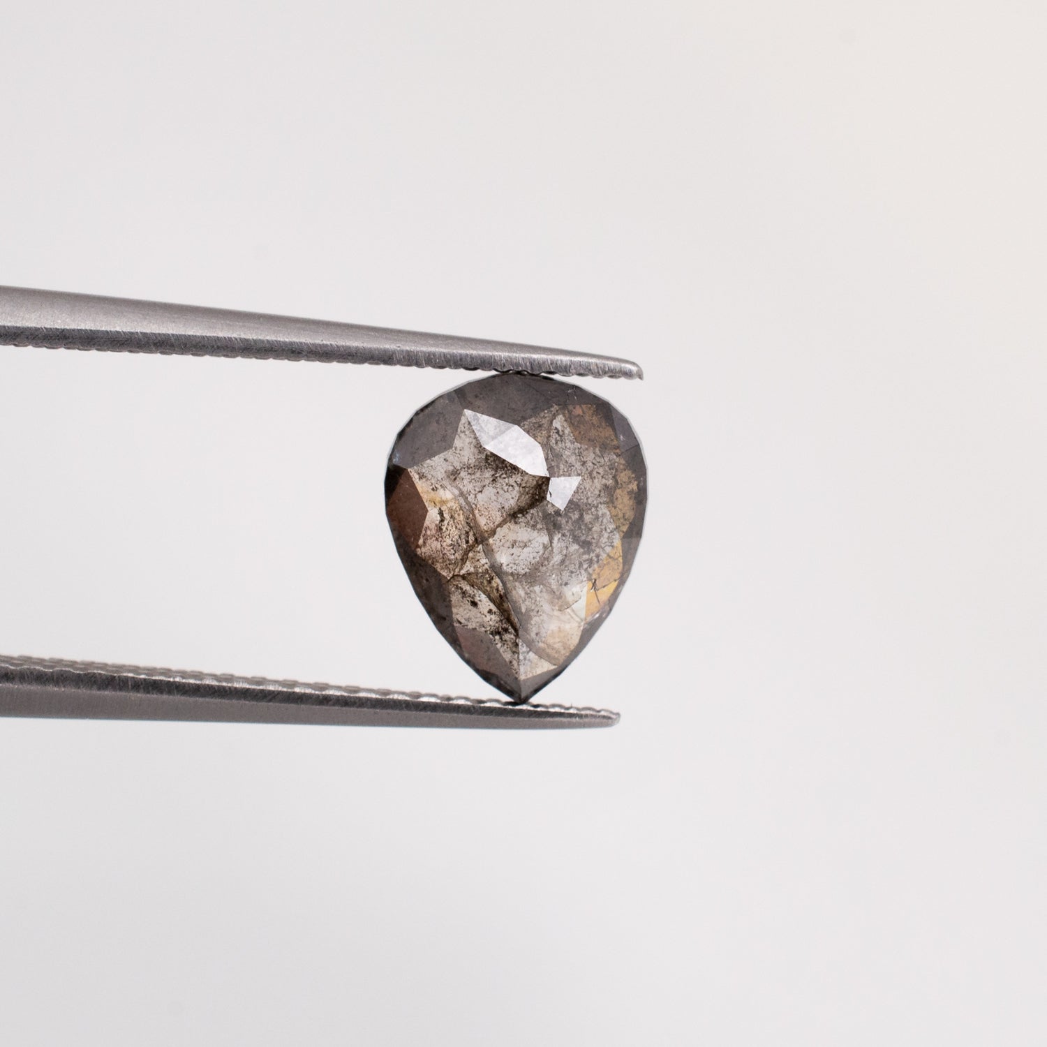 1.49ct Pear Shaped Loose Salt & Pepper Diamond - Malleable Jewellers