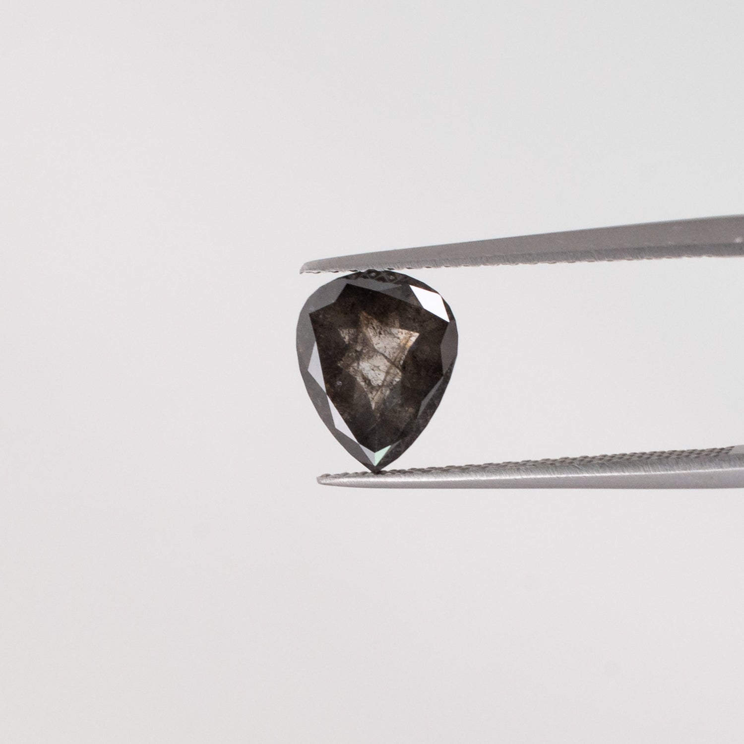1.49ct Pear Shaped Loose Salt & Pepper Diamond - Malleable Jewellers