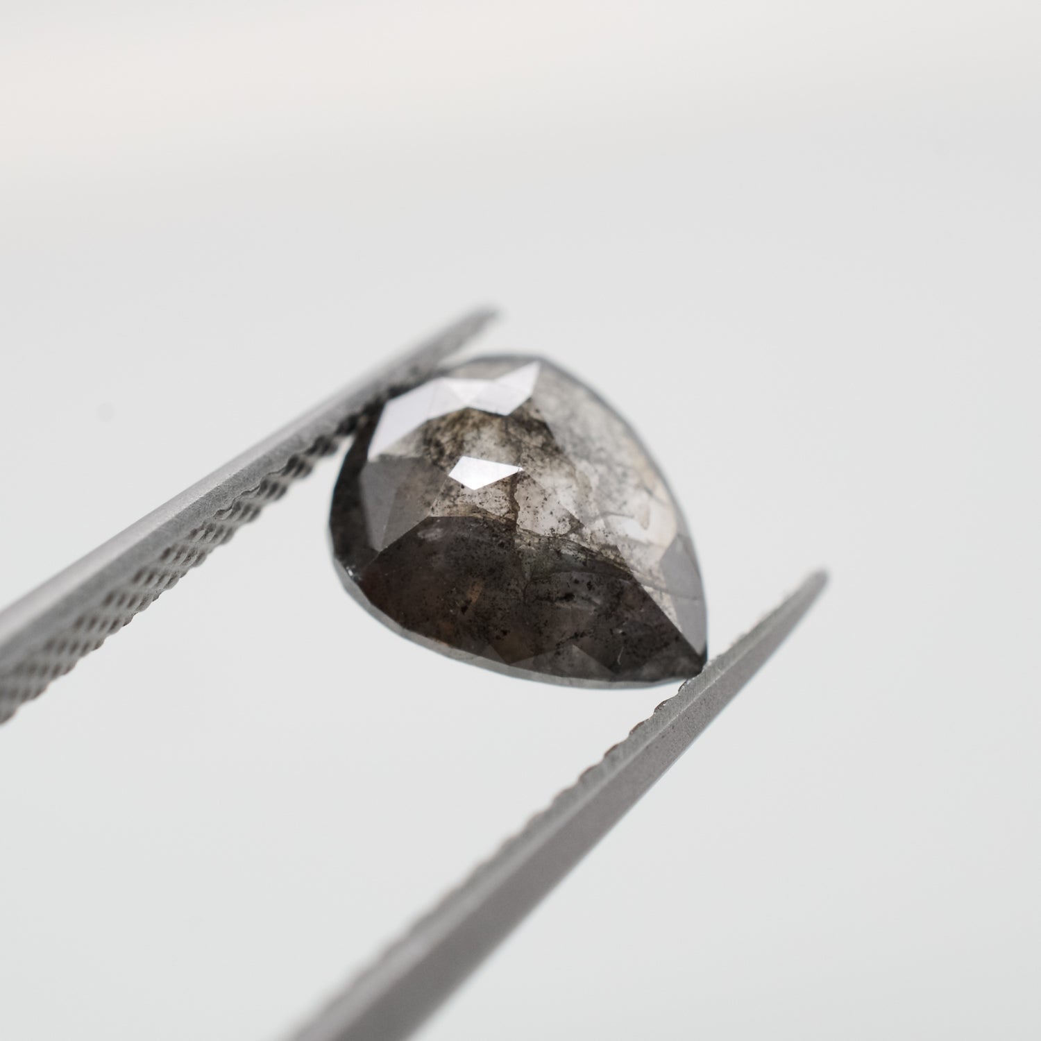 1.49ct Pear Shaped Loose Salt & Pepper Diamond - Malleable Jewellers