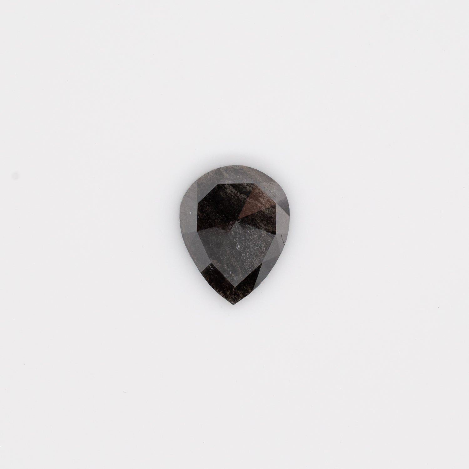 1.55ct Pear Shaped Loose Salt & Pepper Diamond - Malleable Jewellers