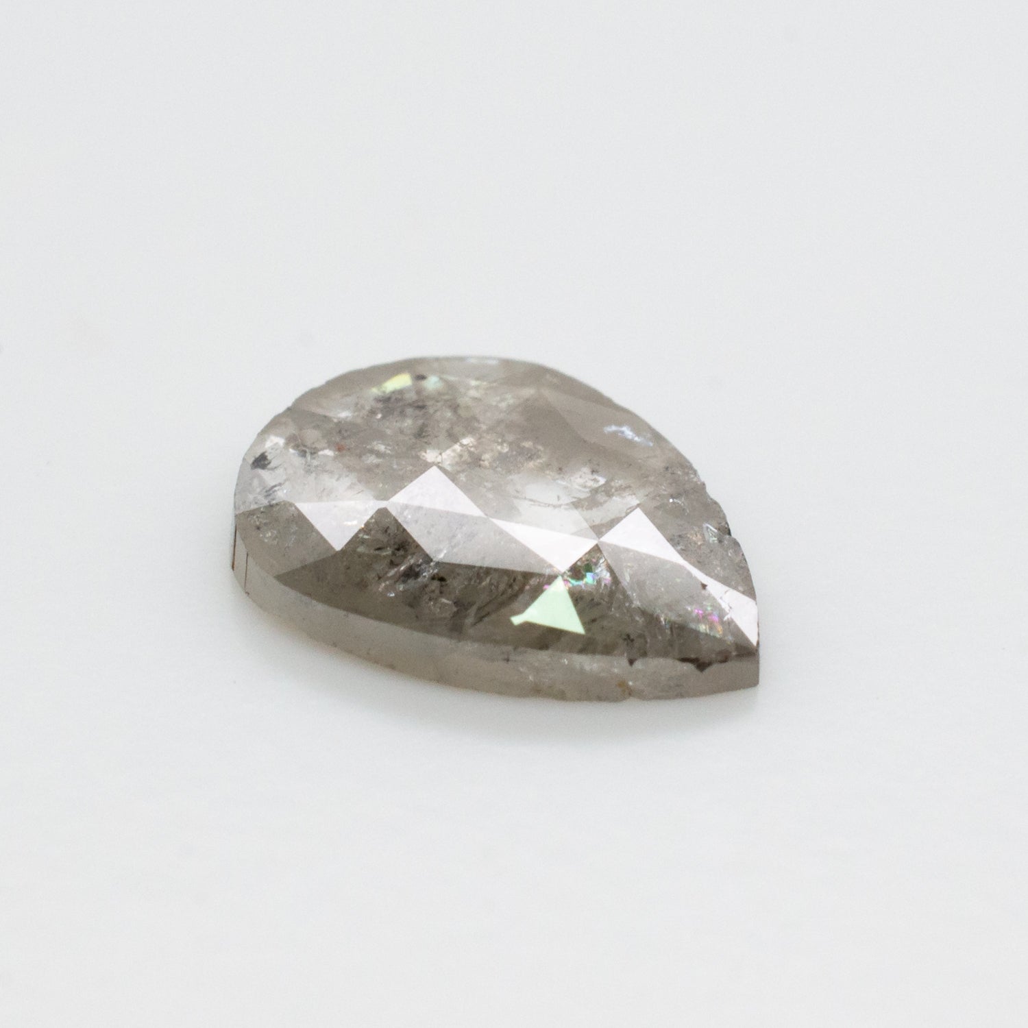 1.57ct Pear Shaped Loose Salt & Pepper Diamond - Malleable Jewellers