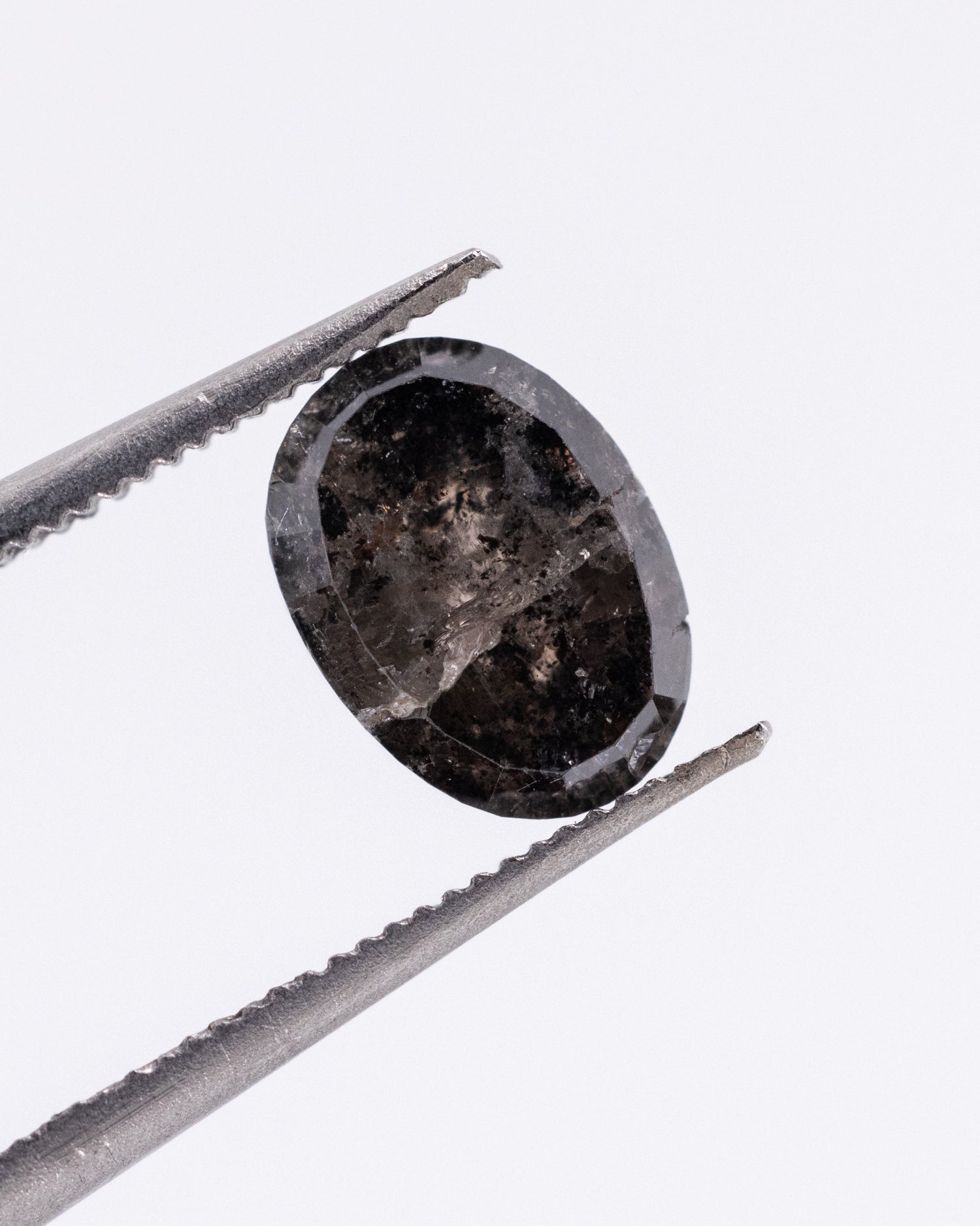 1.62ct Oval Shaped Loose Salt & Pepper Diamond - Malleable Jewellers