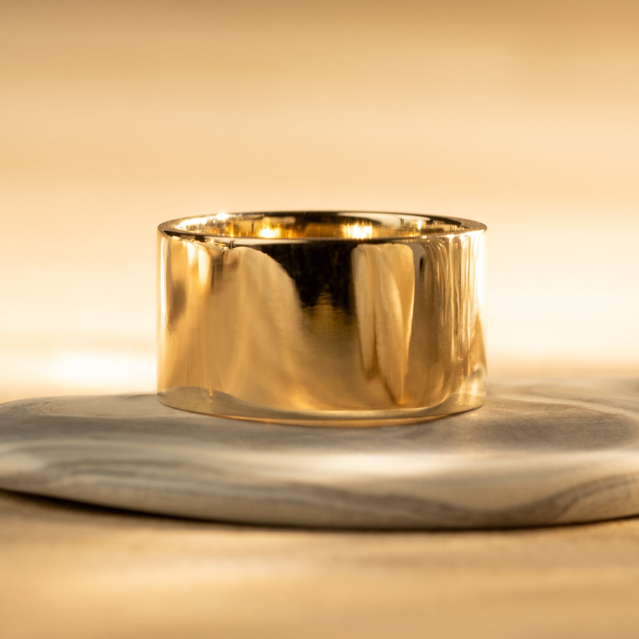 Cigar Band in Yellow Gold - Malleable Jewellers