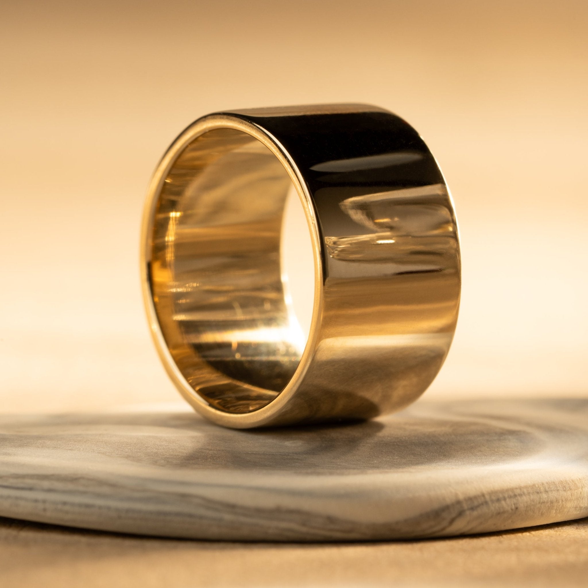 Cigar Band in Yellow Gold - Malleable Jewellers