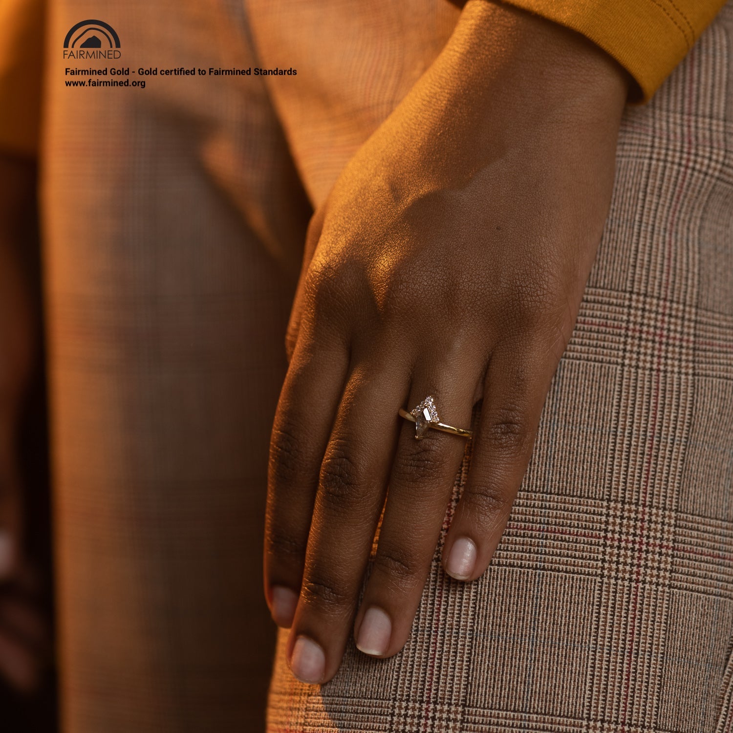 Embellished Kite Chevron Ring - Malleable Jewellers
