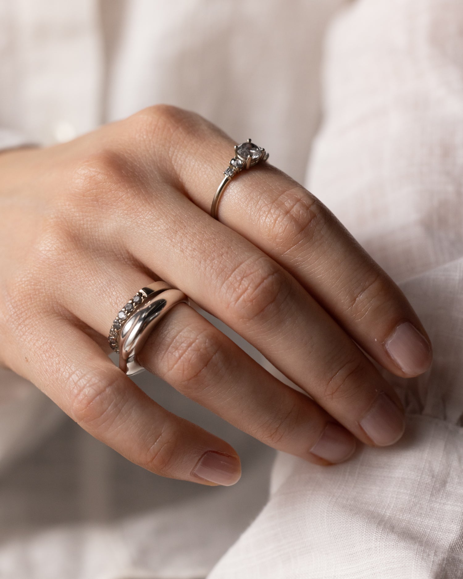 Evolve Ring in Fairmined Sterling Silver - Malleable Jewellers