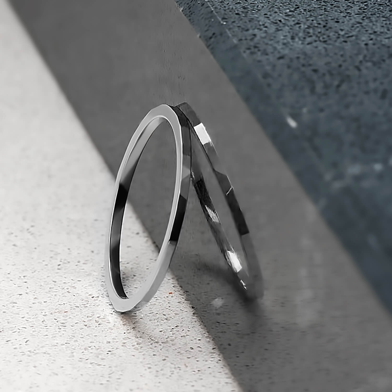 Flash Stacker in White Gold - Malleable Jewellers