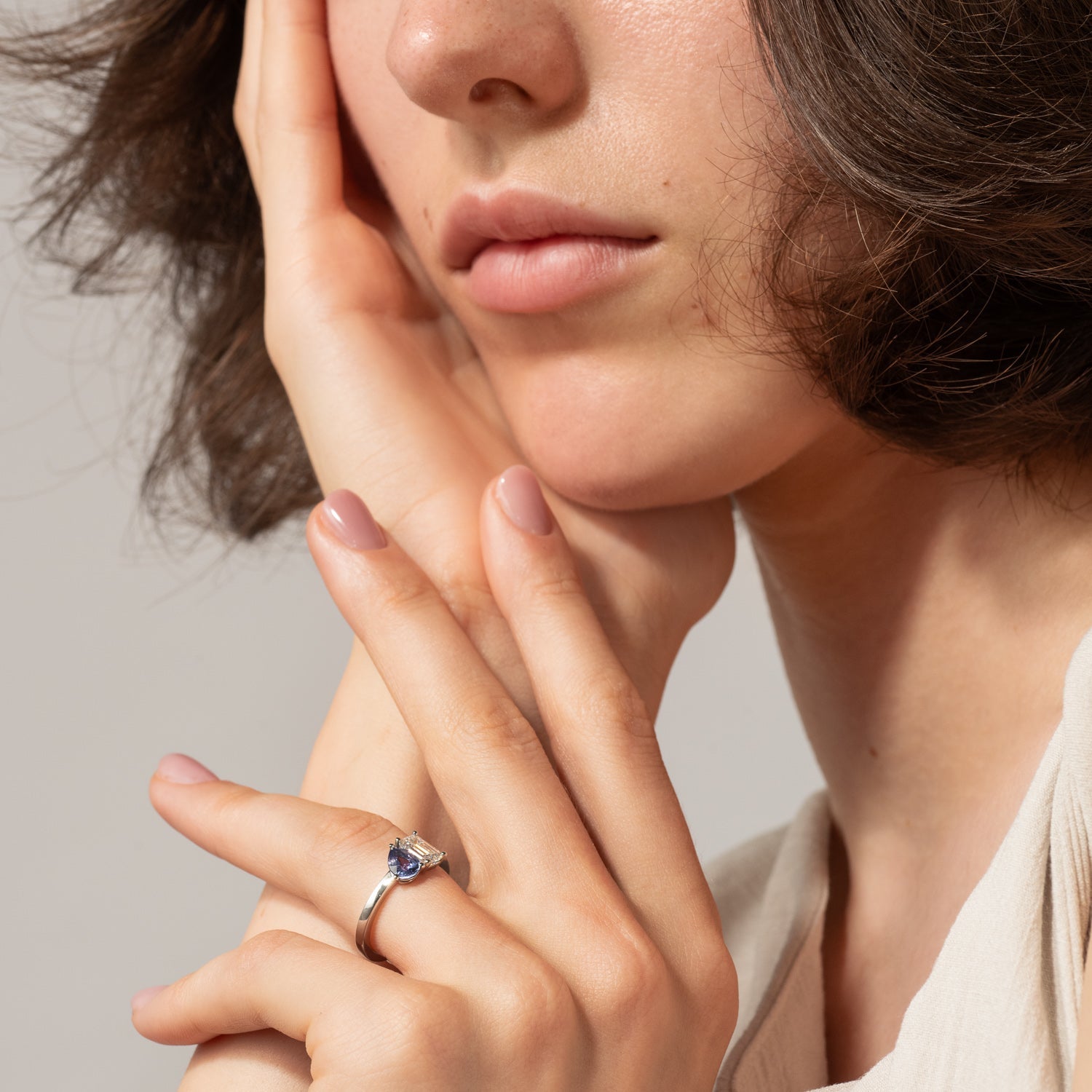 Indigo Toi et Moi Ring - Malleable
