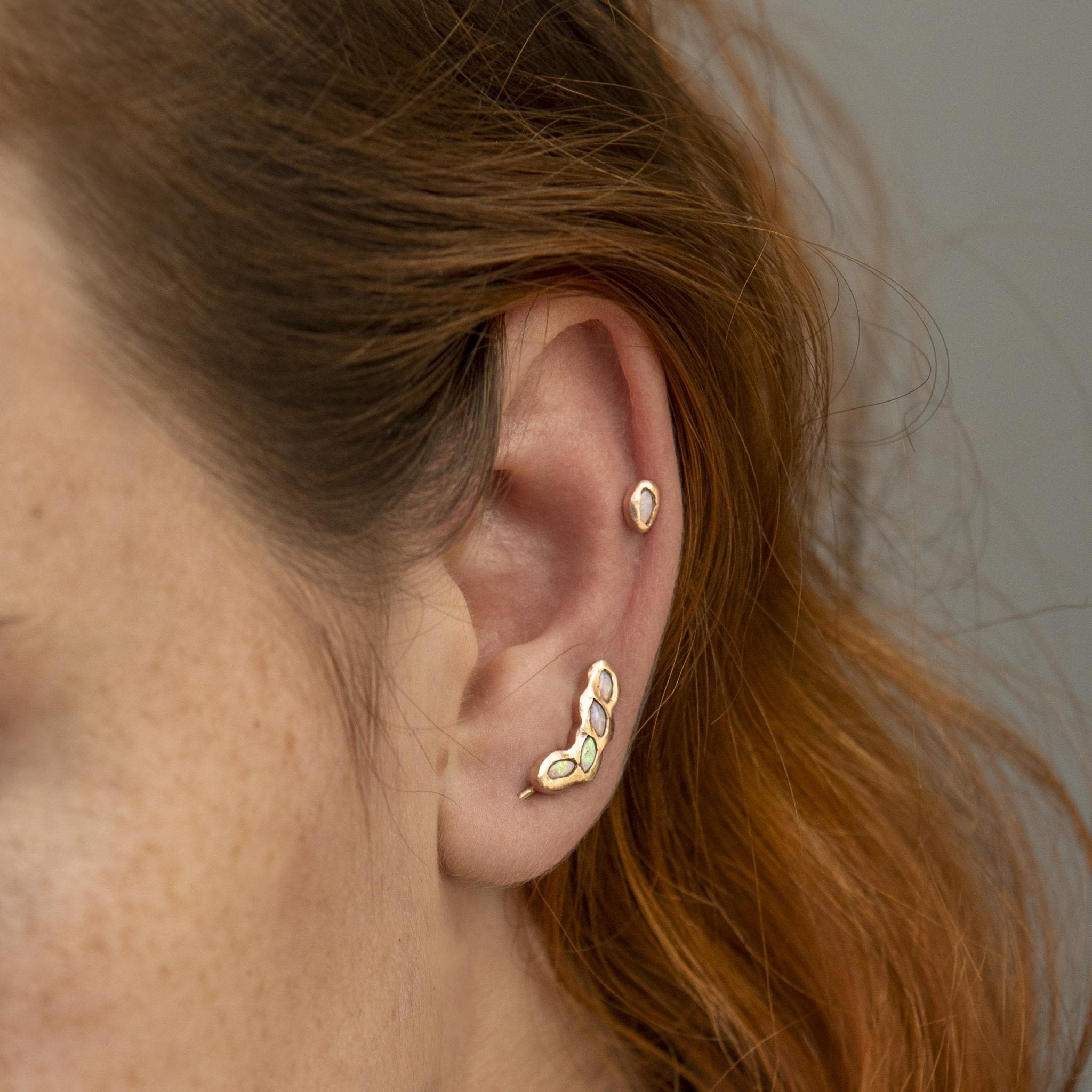 Iridescent Crawlers in Rose Gold - Malleable Jewellers