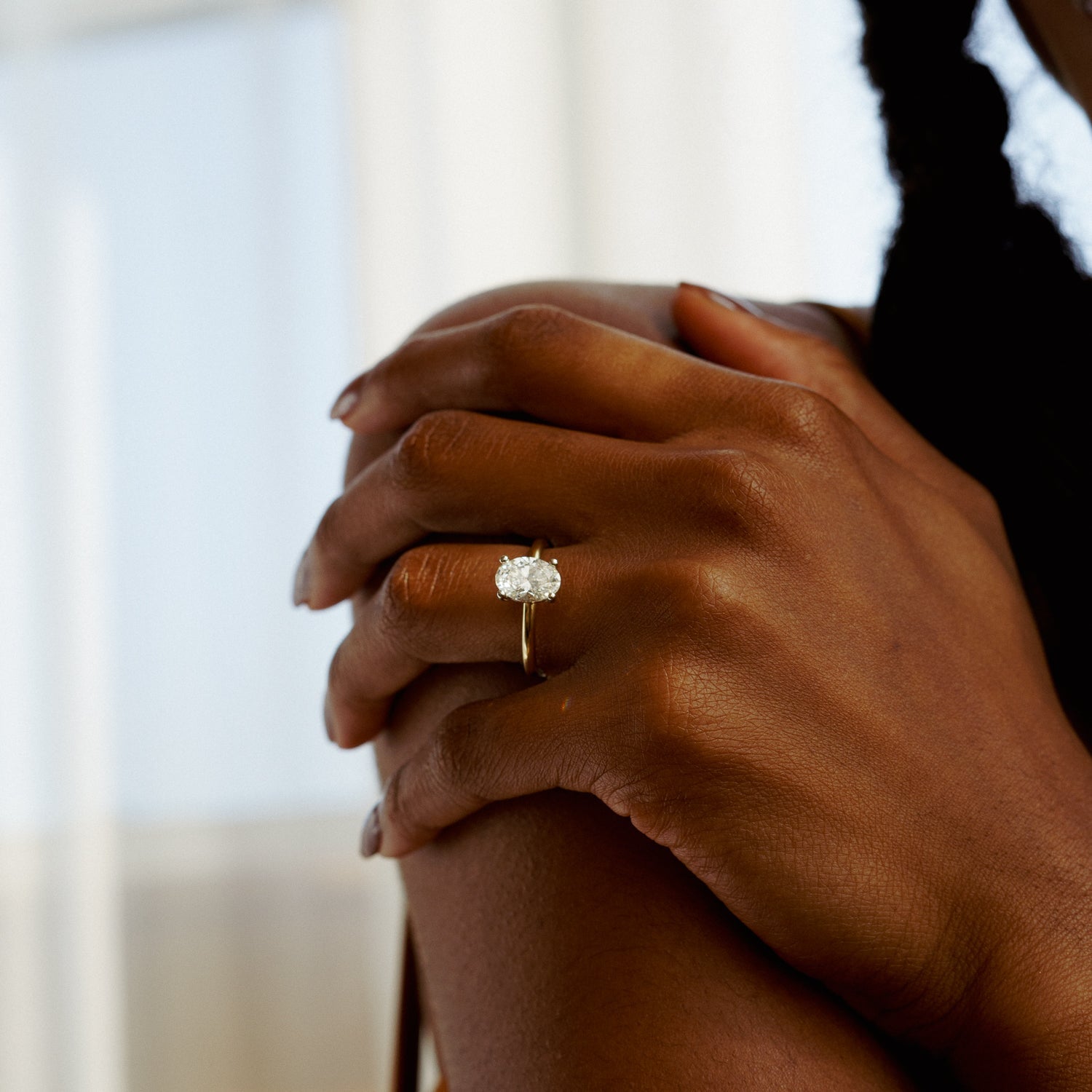Lunar Diamond Solitaire - Malleable Jewellers