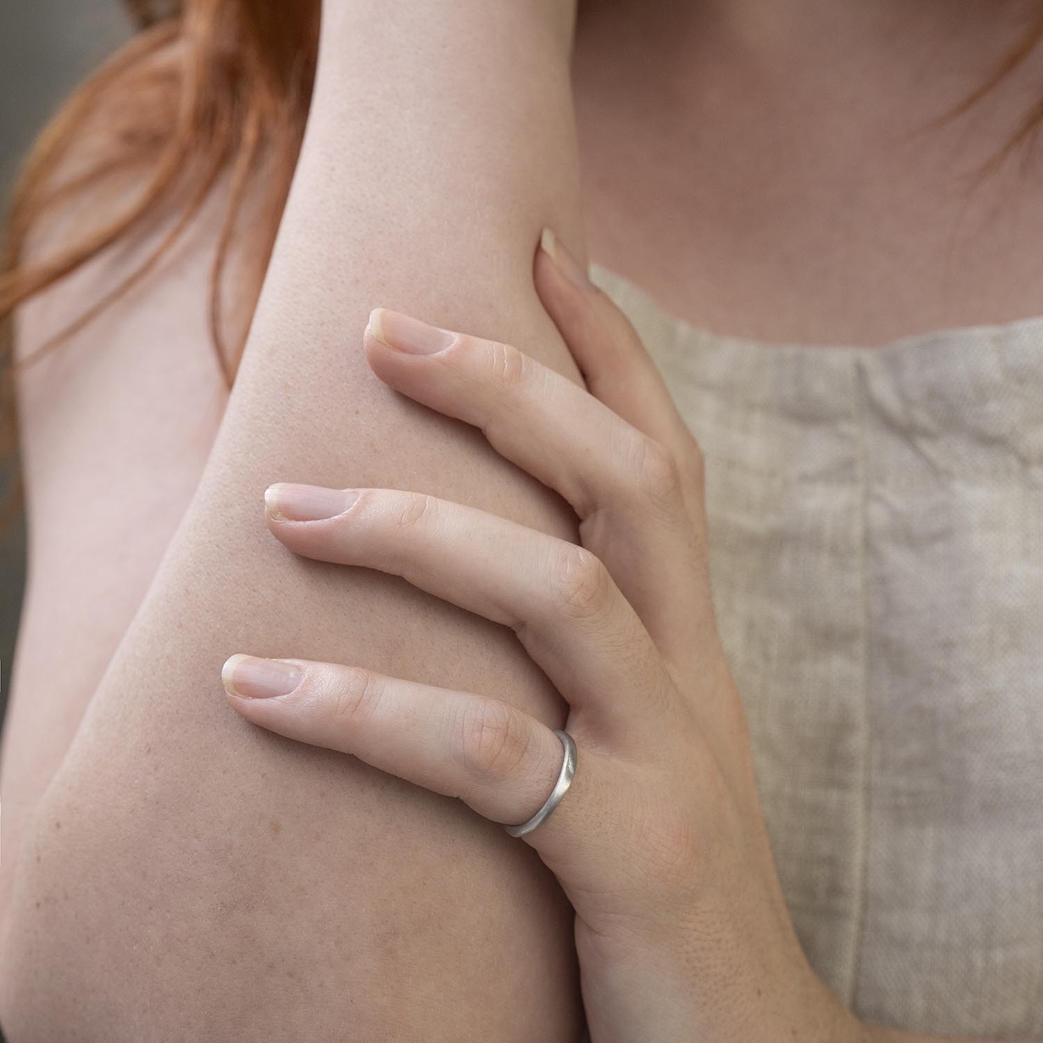Organic Ring in White Gold - Malleable Jewellers