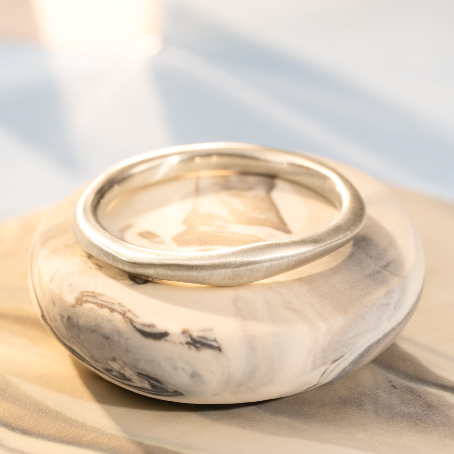 Organic Ring in White Gold - Malleable Jewellers