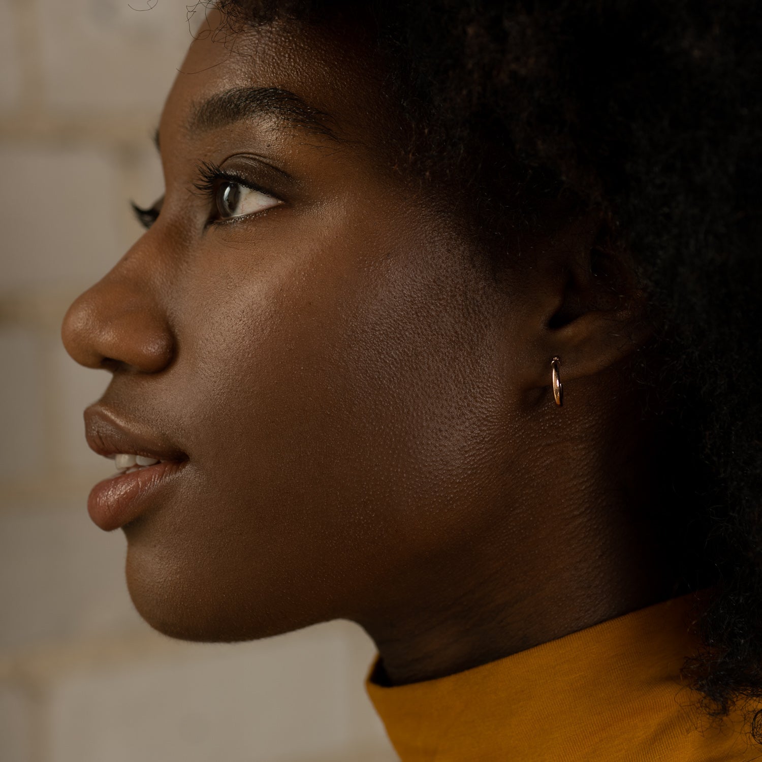 Small Lever Back Hoops in Rose Gold - Malleable Jewellers