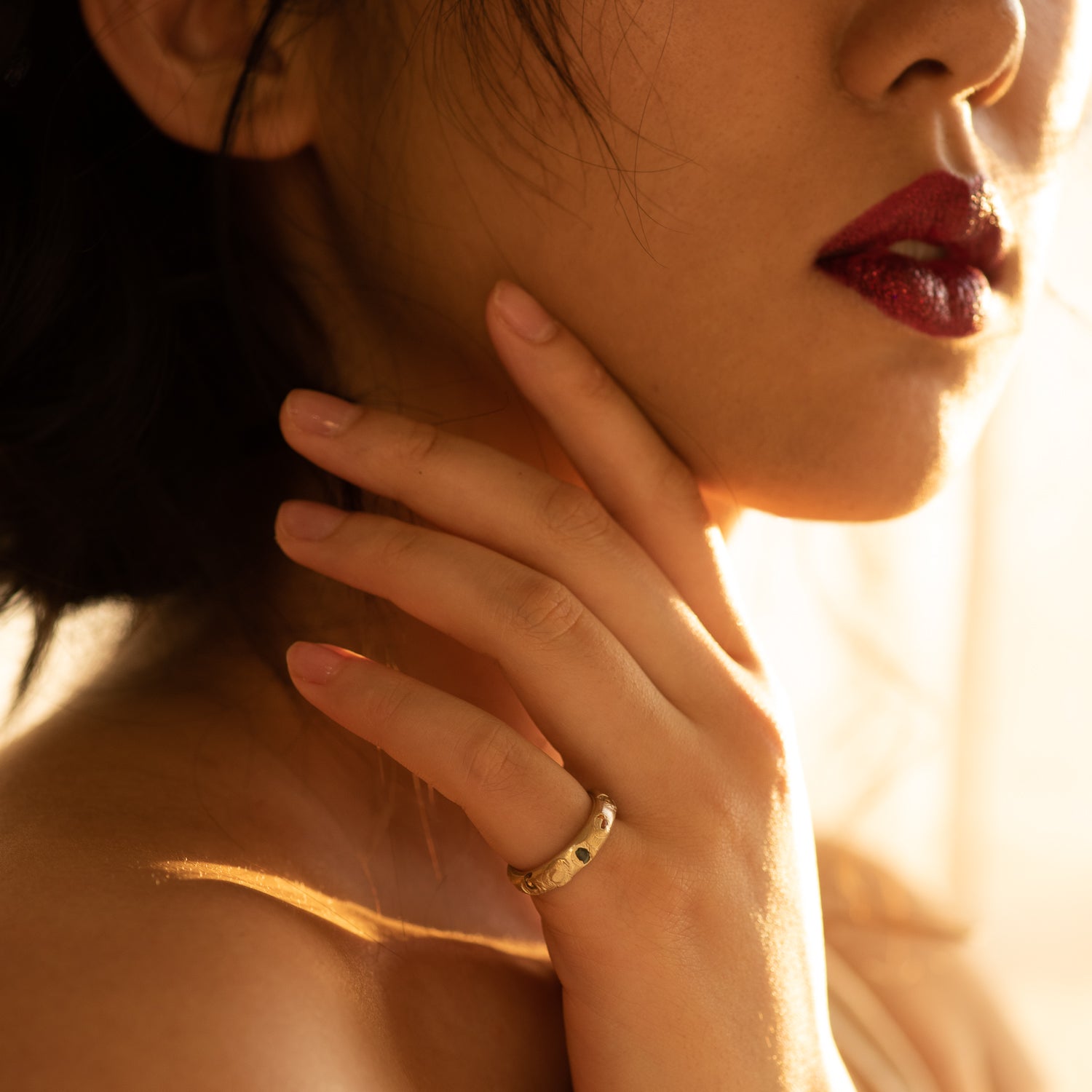 Warm Sapphire Kimberlite Ring in Yellow Gold - Malleable Jewellers