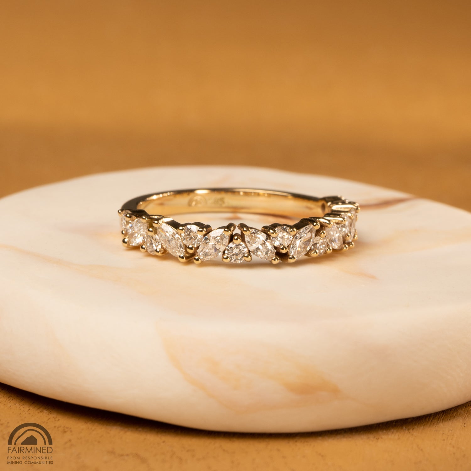 Wintergreen Half Eternity Ring - Malleable Jewellers