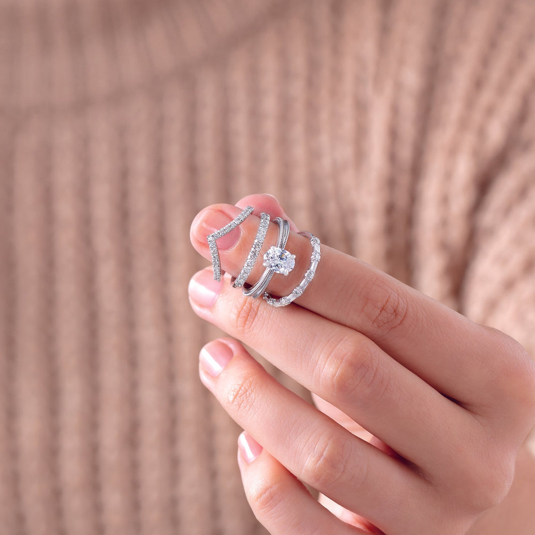 Engagement And Wedding Ring Sets - Malleable