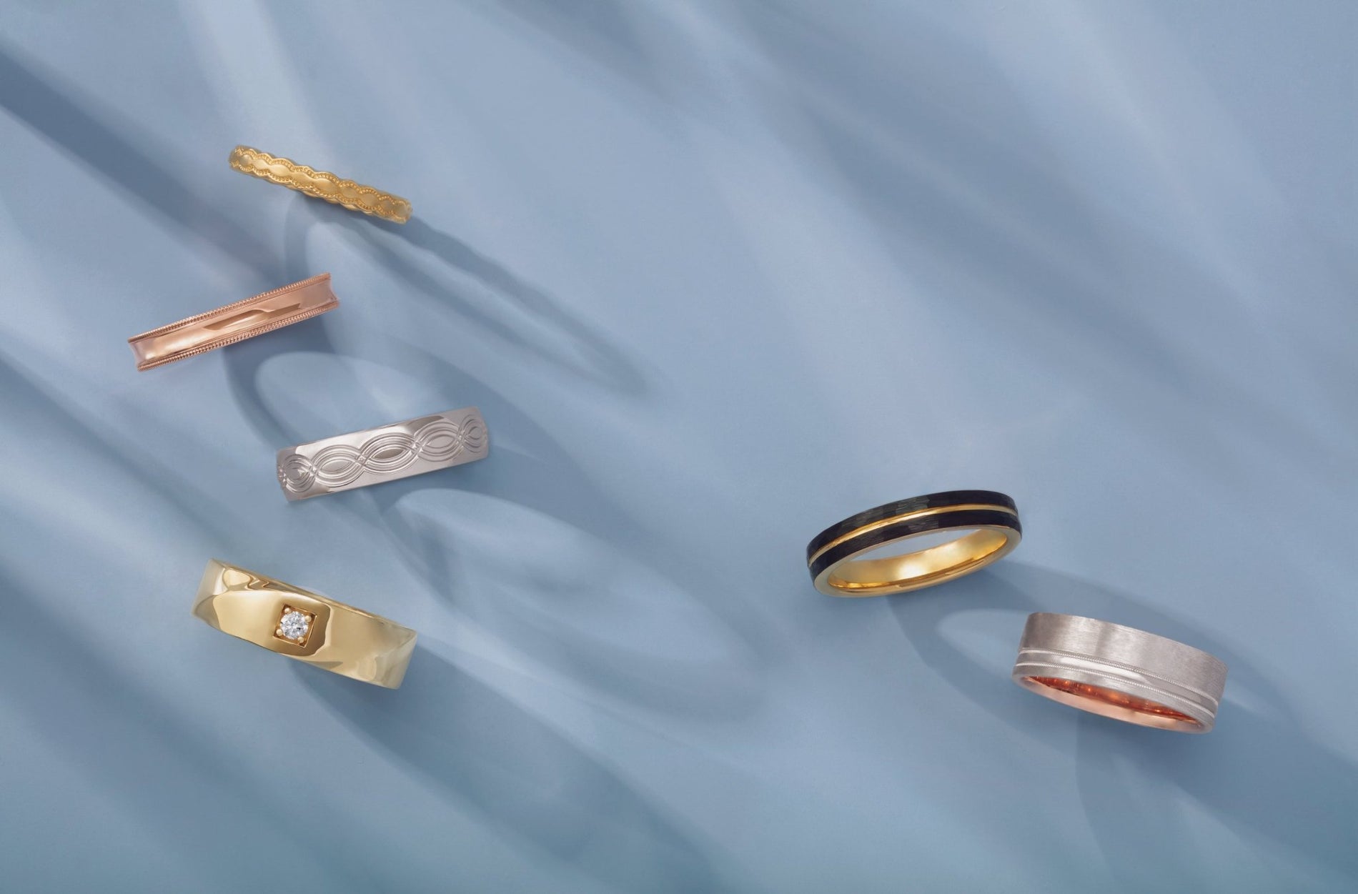 Unusual Weddings Rings With Love From Canada - Malleable Jewellers