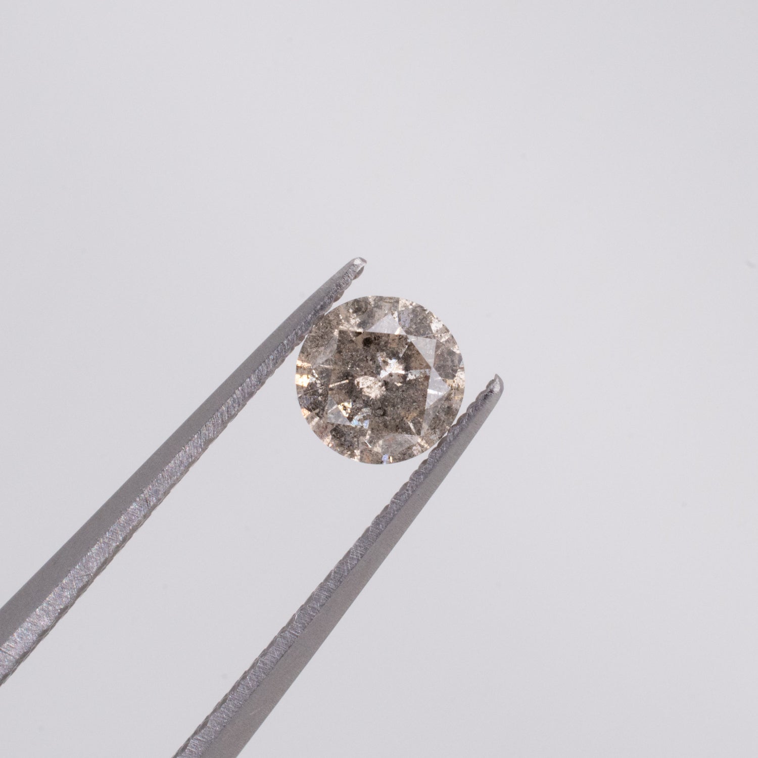 0.44ct Round Brilliant Cut Loose Salt & Pepper Diamond - Malleable Jewellers