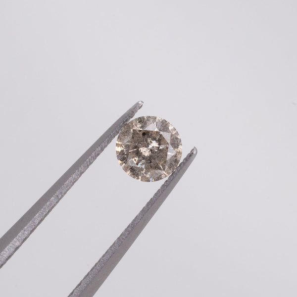 0.44ct Round Brilliant Cut Loose Salt & Pepper Diamond - Malleable Jewellers