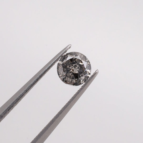 0.49ct Round Brilliant Cut Loose Salt & Pepper Diamond - Malleable Jewellers