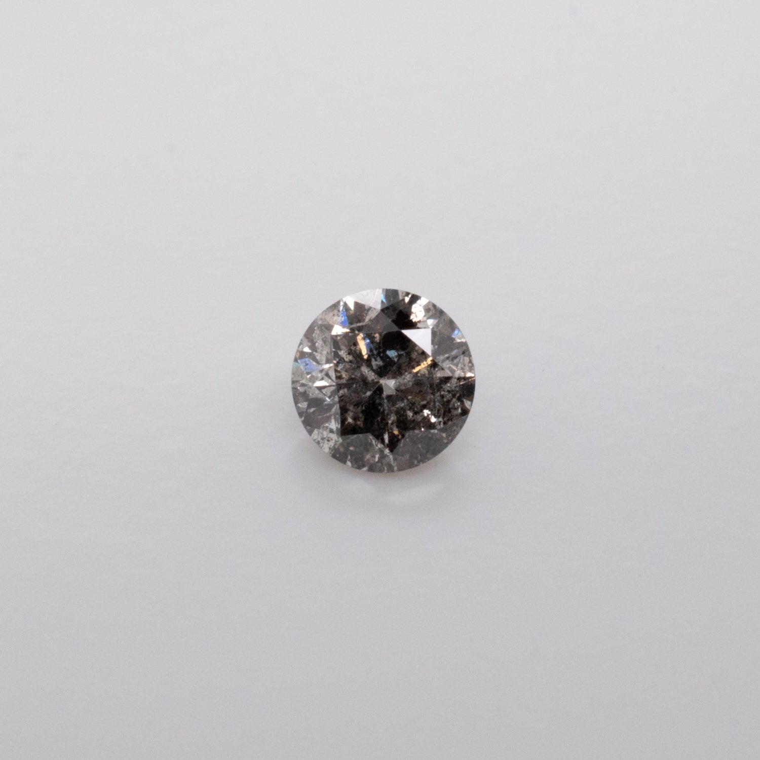 0.52ct Round Brilliant Cut Loose Salt & Pepper Diamond - Malleable Jewellers