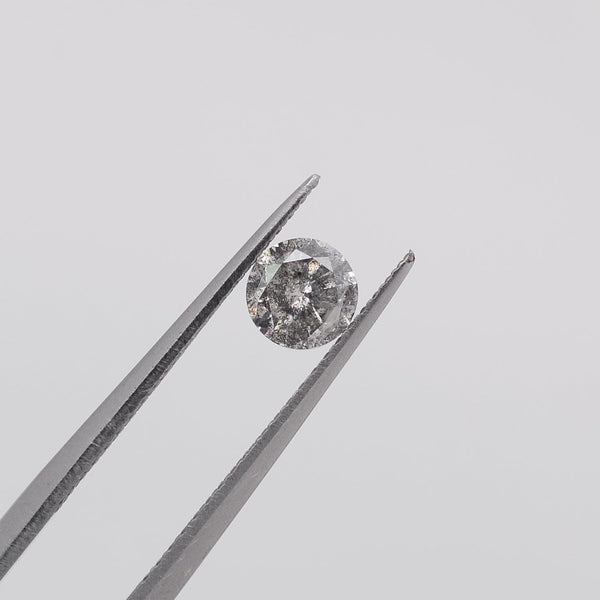 0.53ct Round Brilliant Cut Loose Salt & Pepper Diamond - Malleable Jewellers