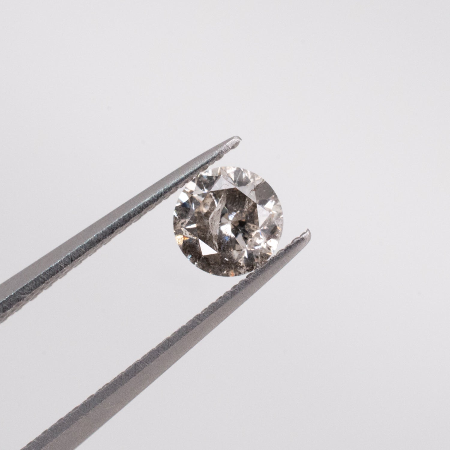 0.53ct Round Brilliant Cut Loose Salt & Pepper Diamond - Malleable Jewellers