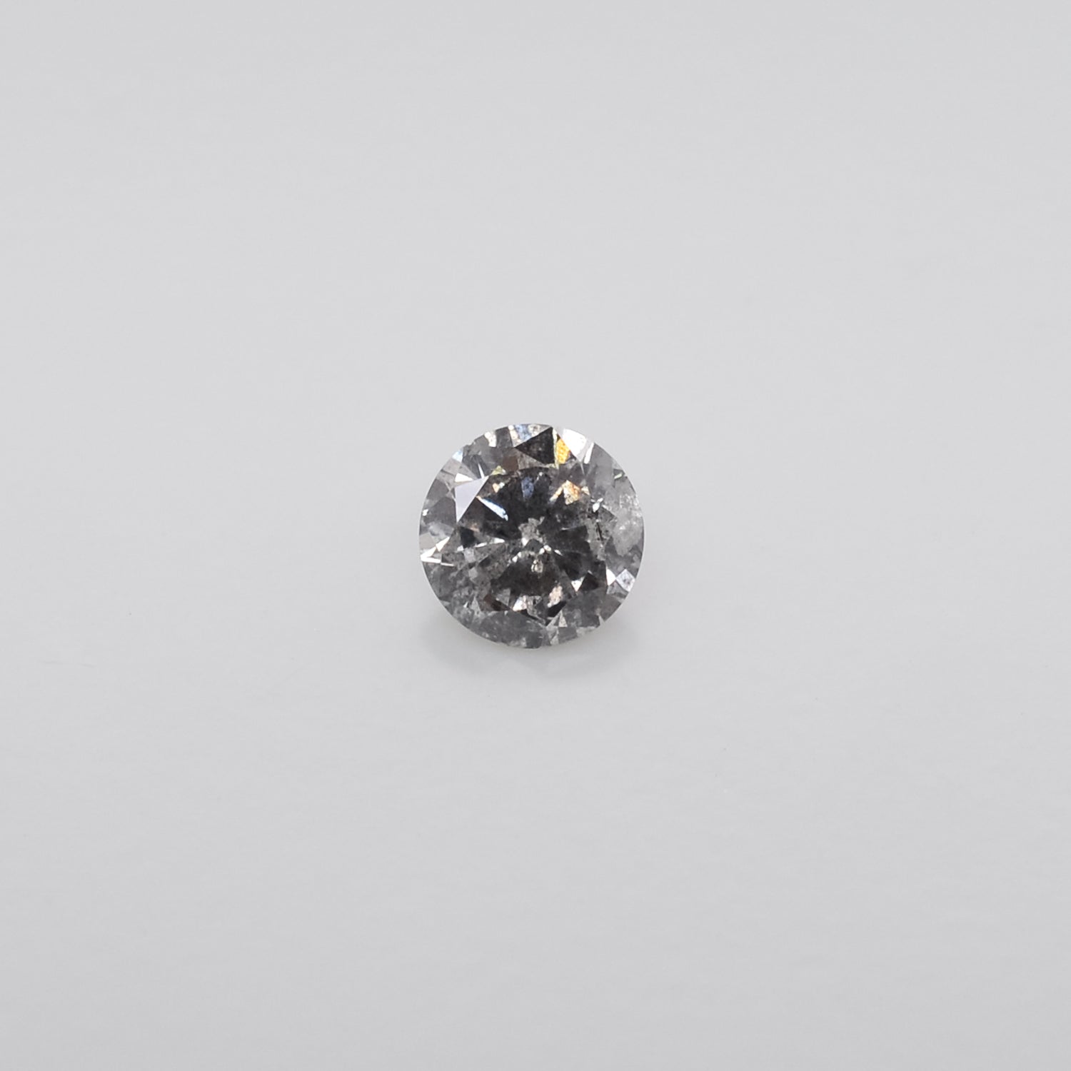 0.54ct Round Brilliant Cut Loose Salt & Pepper Diamond - Malleable Jewellers