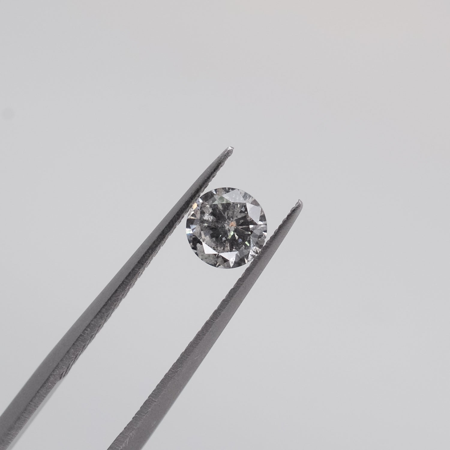 0.54ct Round Brilliant Cut Loose Salt & Pepper Diamond - Malleable Jewellers