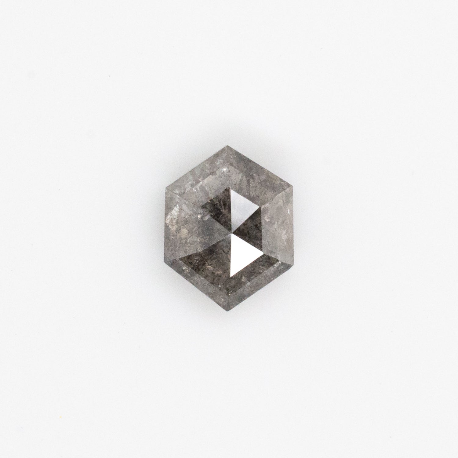 0.60ct Hexagon Shaped Loose Salt & Pepper Diamond - Malleable Jewellers