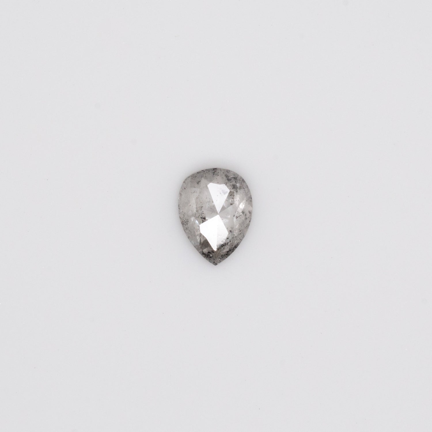 0.62ct Pear Shaped Loose Salt & Pepper Diamond - Malleable Jewellers