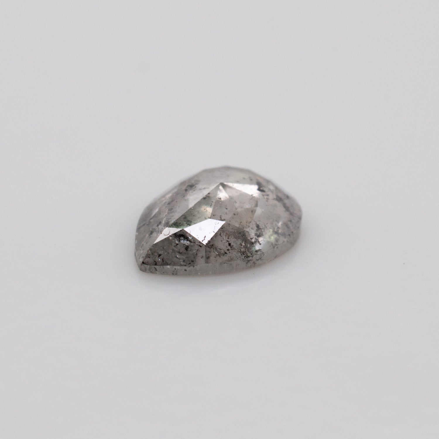 0.62ct Pear Shaped Loose Salt & Pepper Diamond - Malleable Jewellers