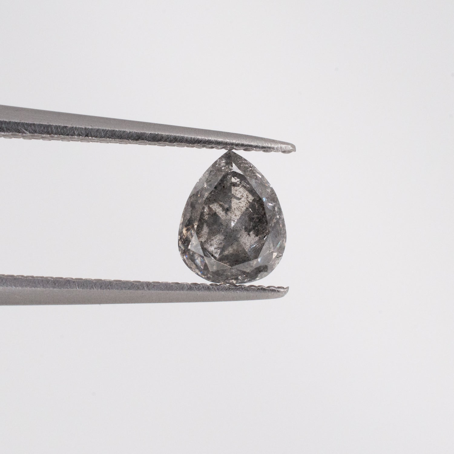 0.65ct Pear Shaped Loose Salt & Pepper Diamond - Malleable Jewellers