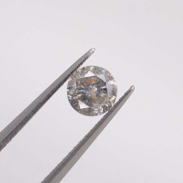 0.66ct Round Brilliant Cut Loose Salt & Pepper Diamond - Malleable Jewellers